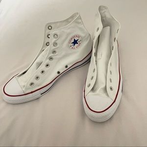Mens white high top converse shoes